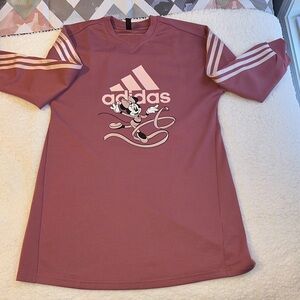 Adidas Mauve Long Sleeve Shirt with Character Graphic